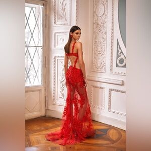 ALAMOUR THE LABEL | FIORENZA RED GOWN | M